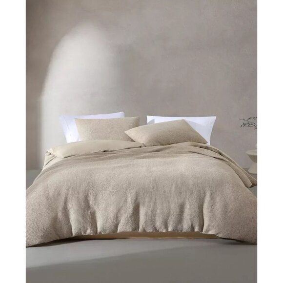 Calvin Klein Microwaffle Melange 3Pc Duvet Cover Set Queen MSRP $295 - Picture 5 of 5